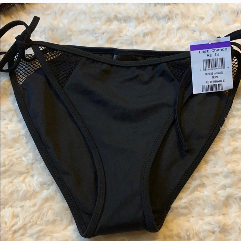 Topshop New black bikini bottom size M